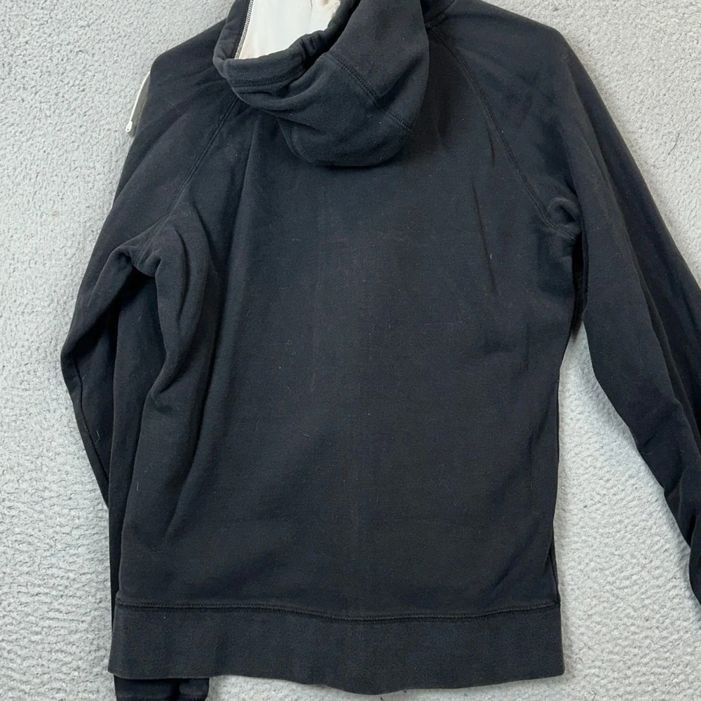 The North Face Hoodie Mens Large Pullover Sweatshirt Black Graphic Drawstring